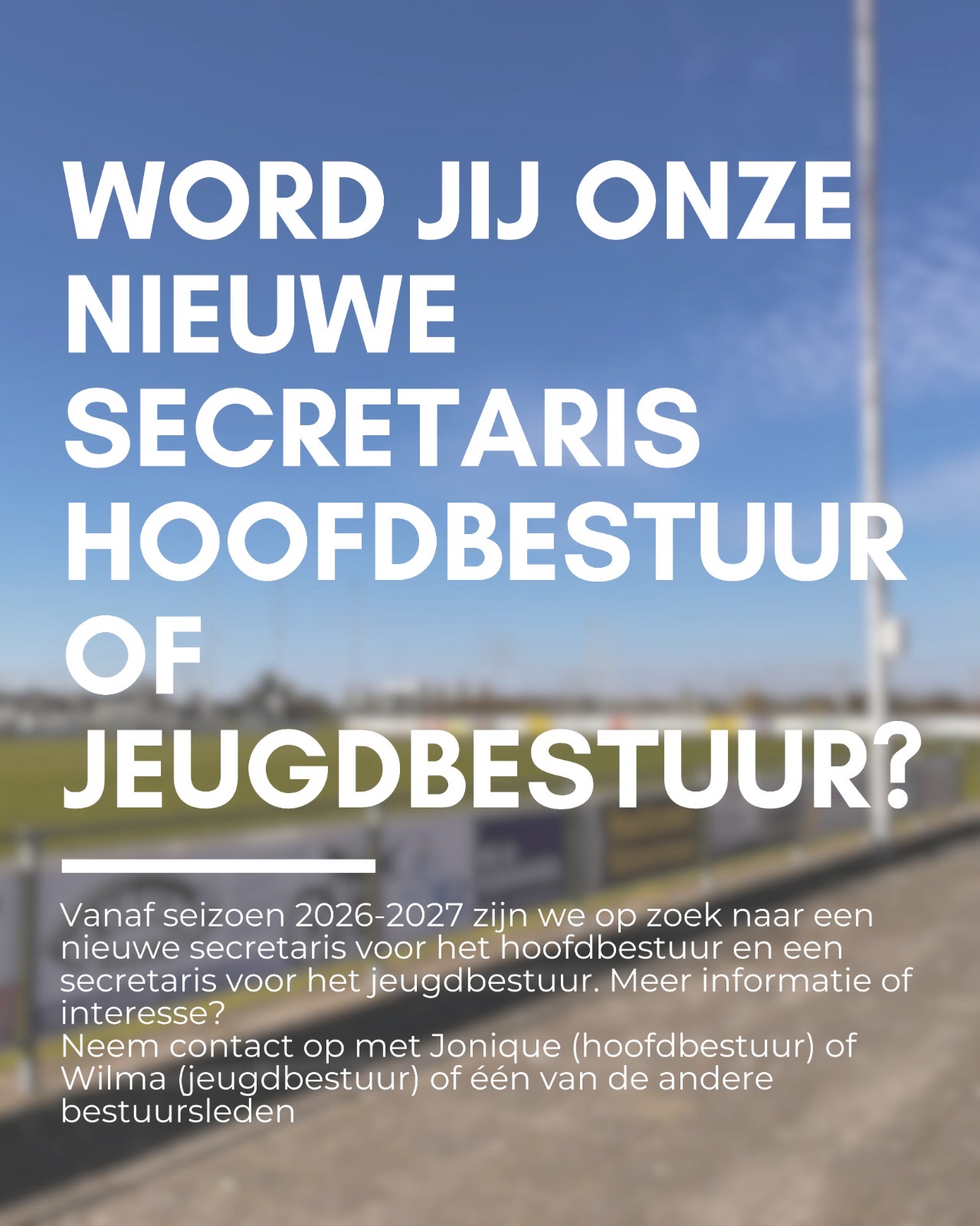 Gezocht: Secretaris