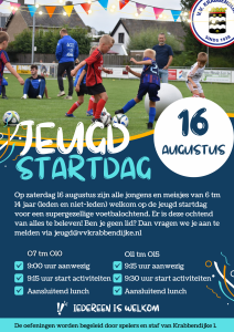 Jeugd startdag 16 augustus 2025