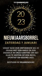 Nieuwjaarsborrel 7 januari