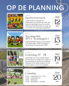 Op de planning