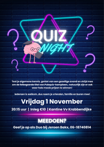 Pubquiz 1 November